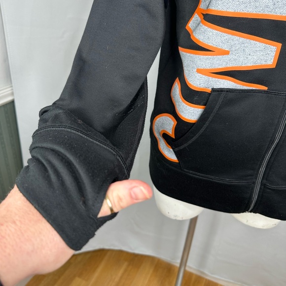 San Francisco Giants Hoodie Black Nike Dri-Fit Full Zip MLB Baseball Sz Lg - Picture 8 of 12